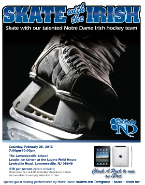 Notre Dame Skate with the Irish